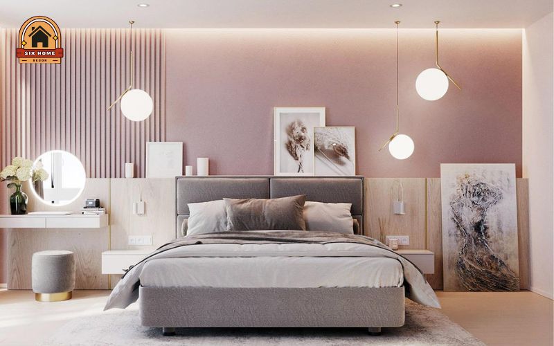 Decor phòng ngủ rộng bằng đèn